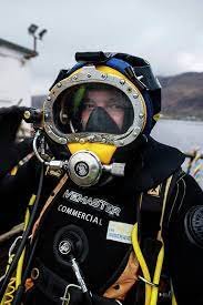 Deep sea diving equipment ( diving suits, helmets, and oxygen tanks)