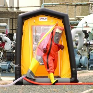 Portable decontamination showers